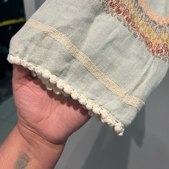 Zara Women's Boho Style Cropped Top Blouse Bleizer Jacket Multicoloured Size M - Picture 5 of 7